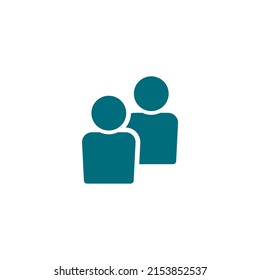simple man icon on white background