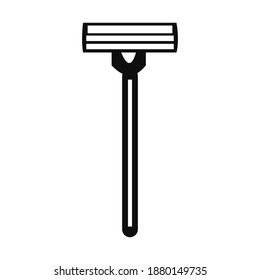 Icono de afeitador de hombre simple Ilustración de vectores