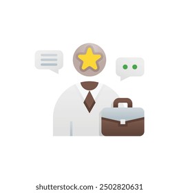 simple manager icon on isolated background