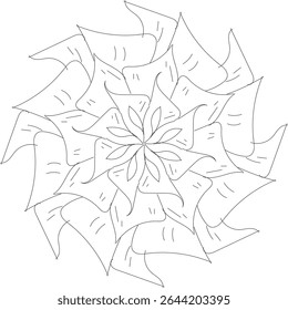 Simple arte de mandala estilo árabe