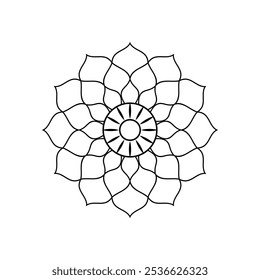 arte mandala simples para colorir o design do livro
