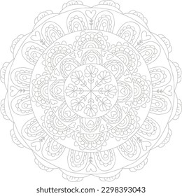 simple mandala art design illustation 