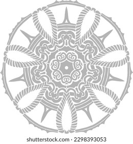 simple mandala art design illustation 