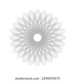diseño artístico simple de mandala en ilustración 