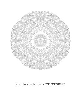 simple mandala art design in illustration - Shutterstock ID 2310328947