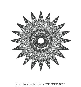 simple mandala art design in illustration