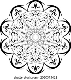 simple mandala art made with sincerity