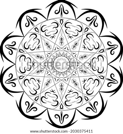simple mandala art made with sincerity
