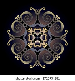 simple mandala art ornament for printing