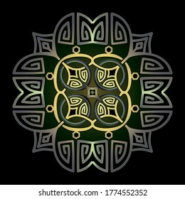 simple mandala art ornament for printing