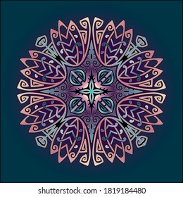 simple mandala art ornament for printing