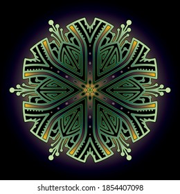 
simple mandala art ornament for printing