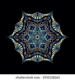  simple mandala art ornament for printing
