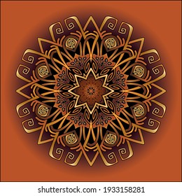  simple mandala art ornament for printing