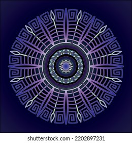 simple mandala art ornament for printing
