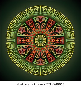simple mandala art ornament for printing