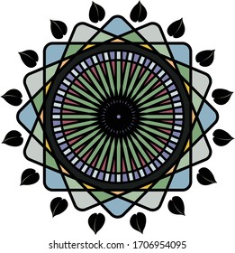 Simple mandala art vector illustration