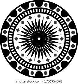 Simple mandala art vector illustration