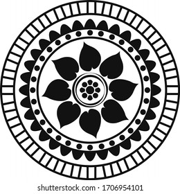 Ilustración vectorial simple de Mandala