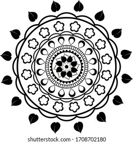 Simple mandala art vector illustration