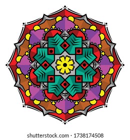 Simple mandala. Beautiful Mandalas. Mandala vector. Mandala simple design.