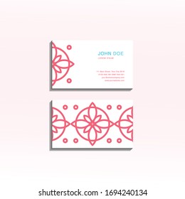 Simple Mandala Business Card Design