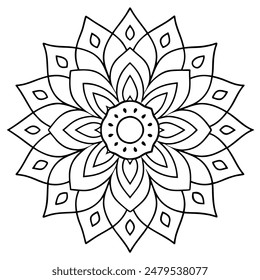 Simple Mandala Coloring Book Fun Designs for Kids