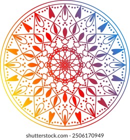 Diseño de mandala simple para colorear. Mandala floral de Vector. Mandalas ornamentales geométricos, Arts mandala