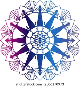 Simple mandala design for coloring. Vector floral mandala. Geometric ornamental mandalas, Arts mandala