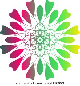 Simple mandala design for coloring. Vector floral mandala. Geometric ornamental mandalas, Arts mandala