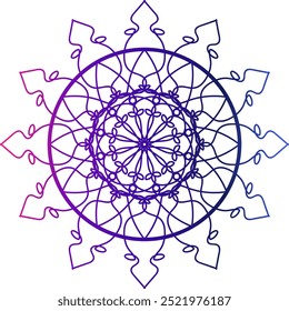 Simple mandala design for coloring. Vector floral mandala, mandala design, colorful mandala