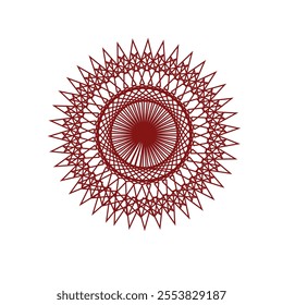 Simple mandala design for coloring. Vector floral mandala. Geometric ornamental mandalas vector