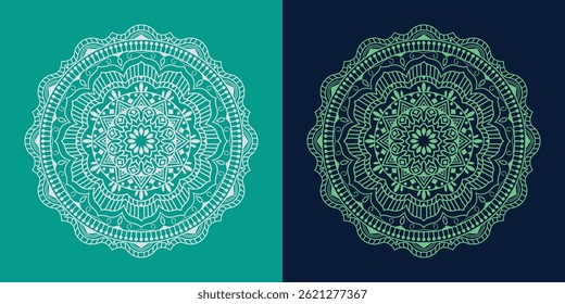 einfaches Mandala-Design. Mandala-Linie