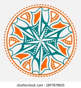 simple mandala étnica - vector floral