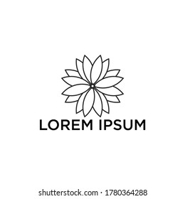 Simple mandala flower vector design