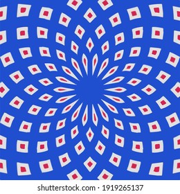 simple mandala with geometric patterns .