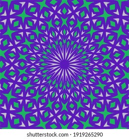 simple mandala with geometric patterns .