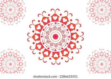 Simple Mandala gradian page. Ornament round mandala. Geometric circle element. kaleidoscope, medallion, yoga, india, arabic. Abstract design template