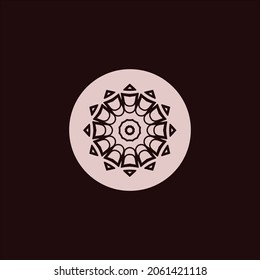 Simple mandala icon and symbol art