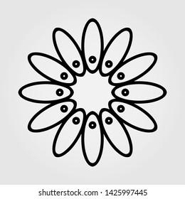Simple Mandala Logo design template