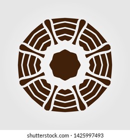 Simple Mandala Logo design template
