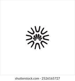 Modelo de design de logotipo Mandala simples Abstrack logotipo padrão