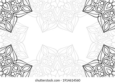 mandala simple sobre fondo blanco