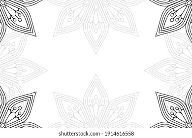 simple mandala on a white background