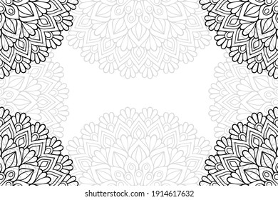 simple mandala on a white background