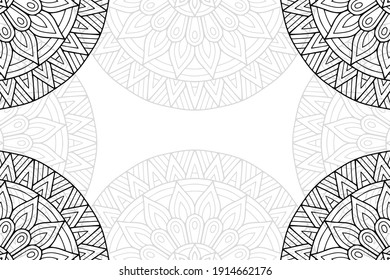 simple mandala on a white background