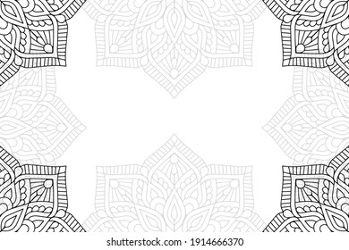 mandala simple sobre fondo blanco
