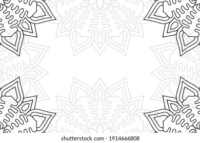 mandala simple sobre fondo blanco