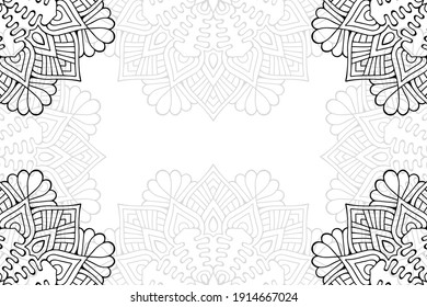 simple mandala on a white background