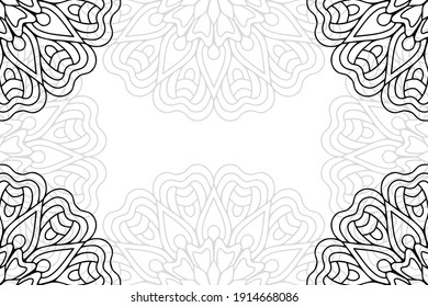 simple mandala on a white background